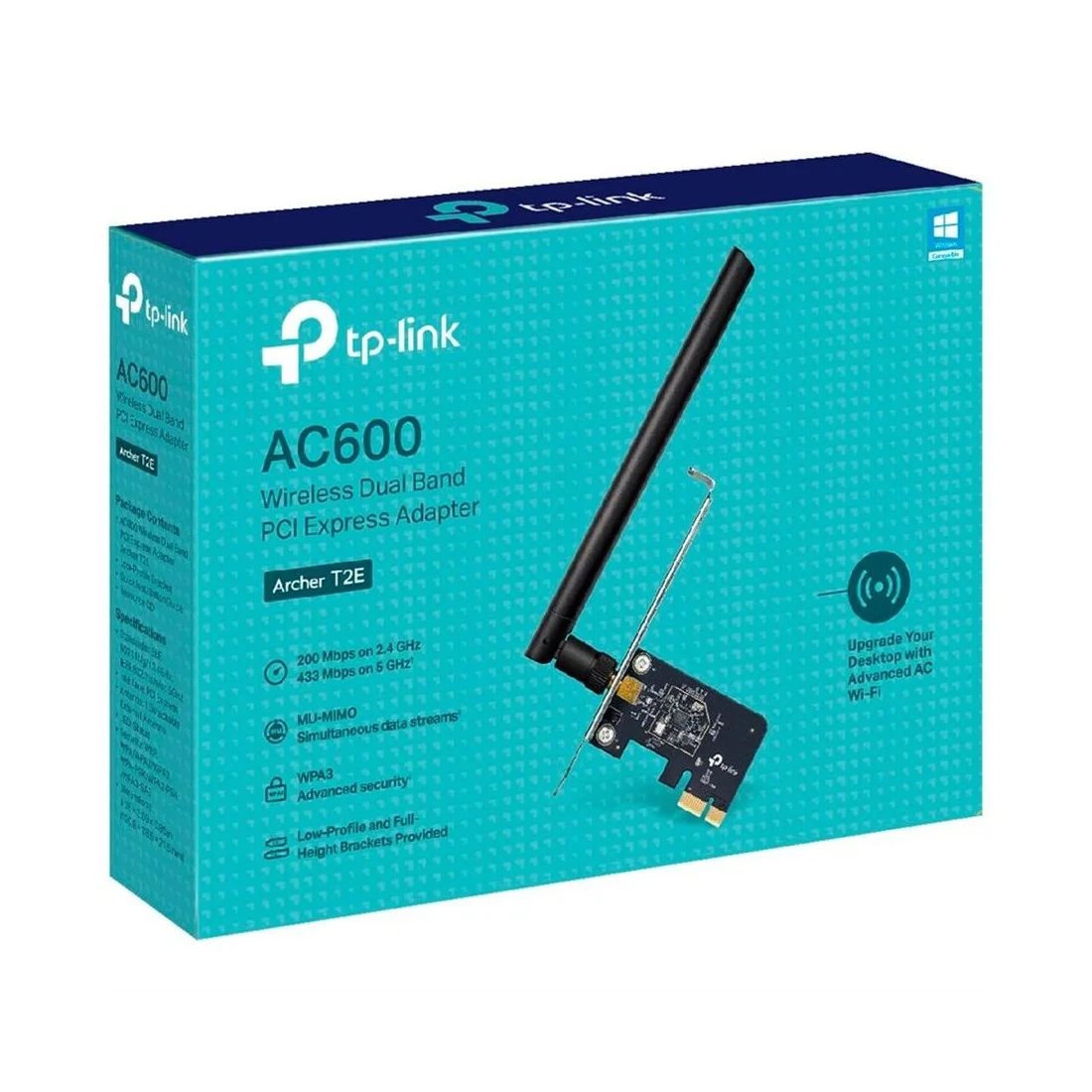 PLACA RED PCI-E TP-LINK ARCHER T2E AC600 DUALBAND