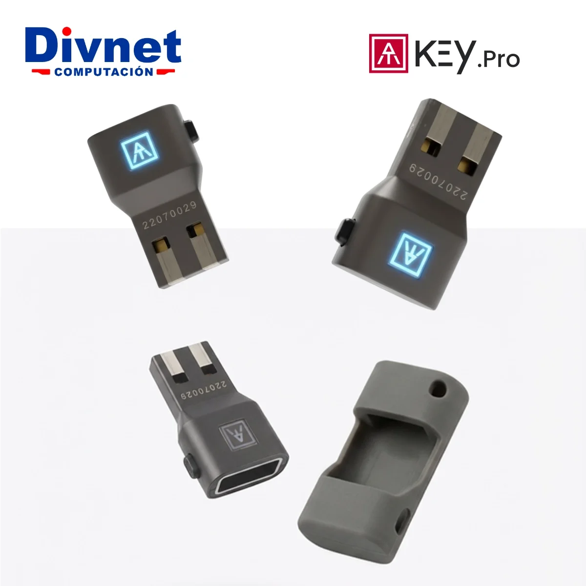 ATKEY PRO USB-A AUTHENTREND LLAVE DE SEGURIDAD BIOMETRICA FIDO2