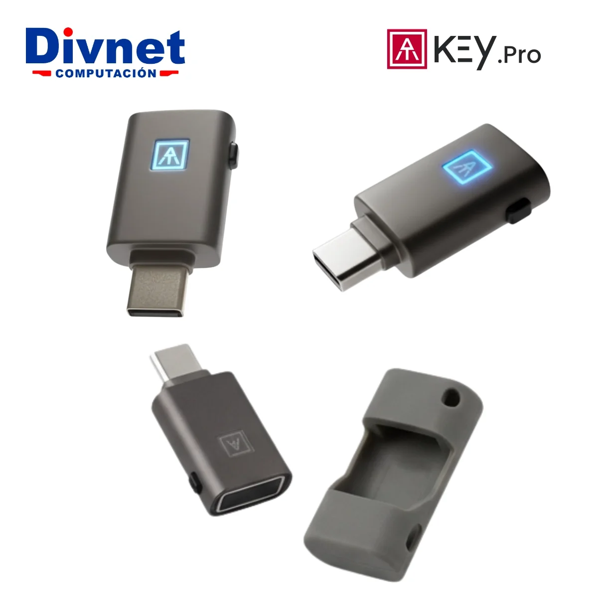 ATKEY PRO USB-C AUTHENTREND LLAVE DE SEGURIDAD BIOMETRICA FIDO2