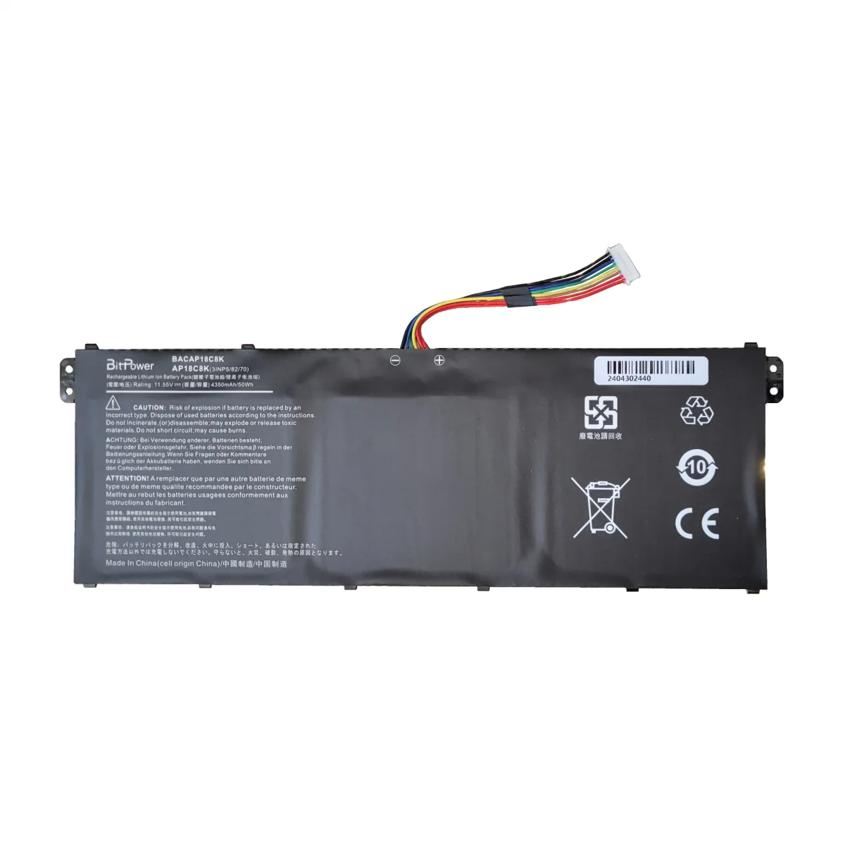 BATERIA BITPOWER PARA ACER AP18C8K AP18C4K