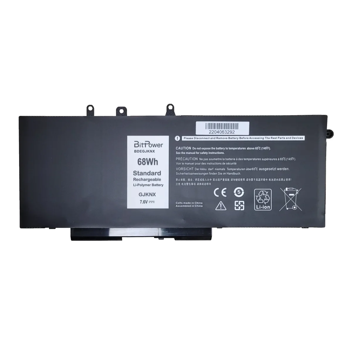 BATERIA BITPOWER PARA DELL 5580 GD1JP 9NJM1 GJKNX