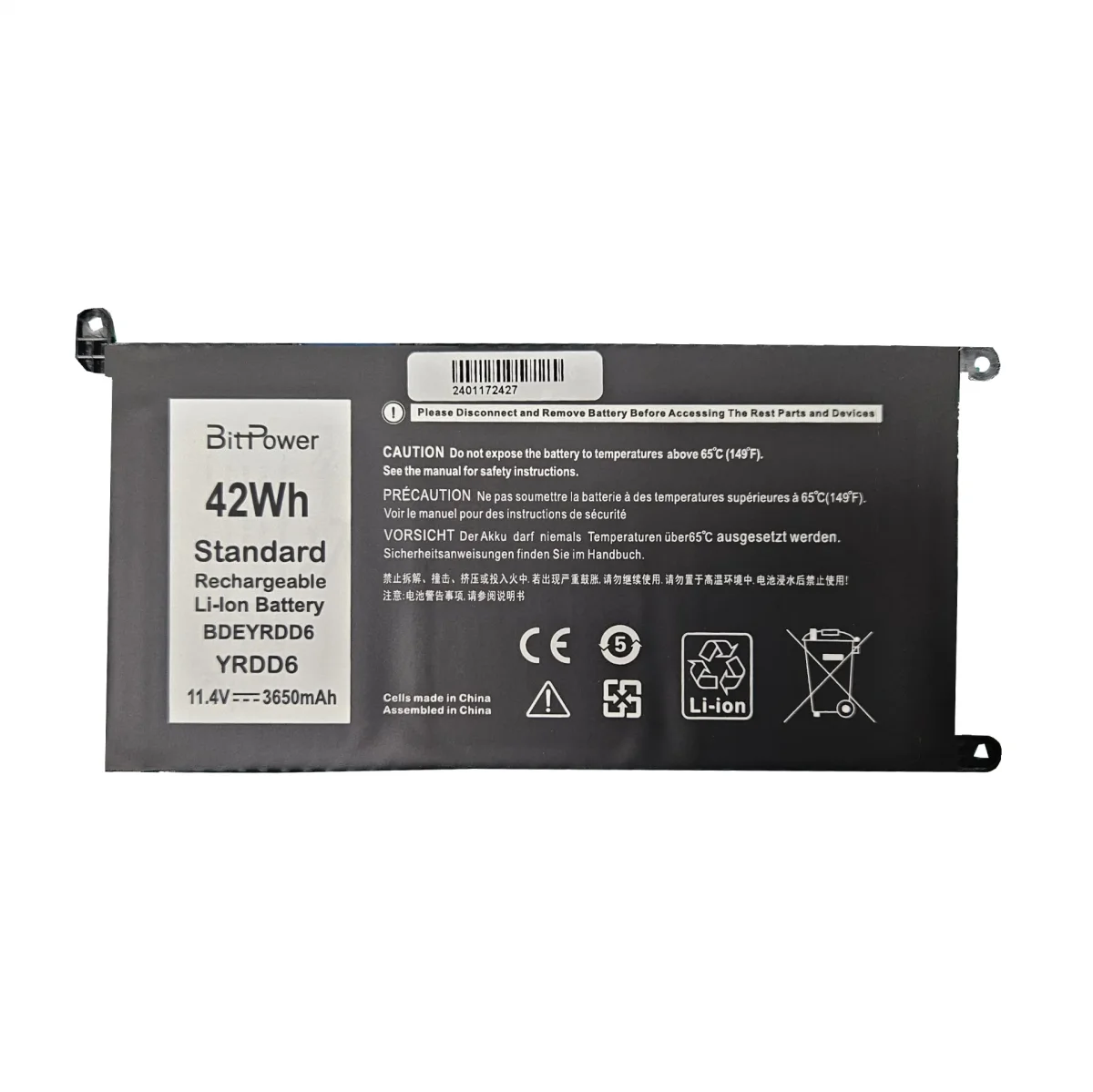 BATERIA BITPOWER PARA DELL YRDD6