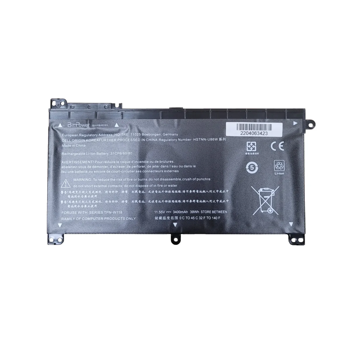 BATERIA BITPOWER PARA HP BI03XL ON03XL
