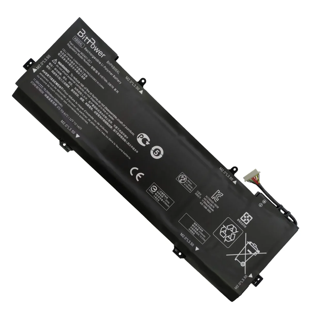 BATERIA BITPOWER INTERNA P/HP KB06XL HSTNN-DB7R