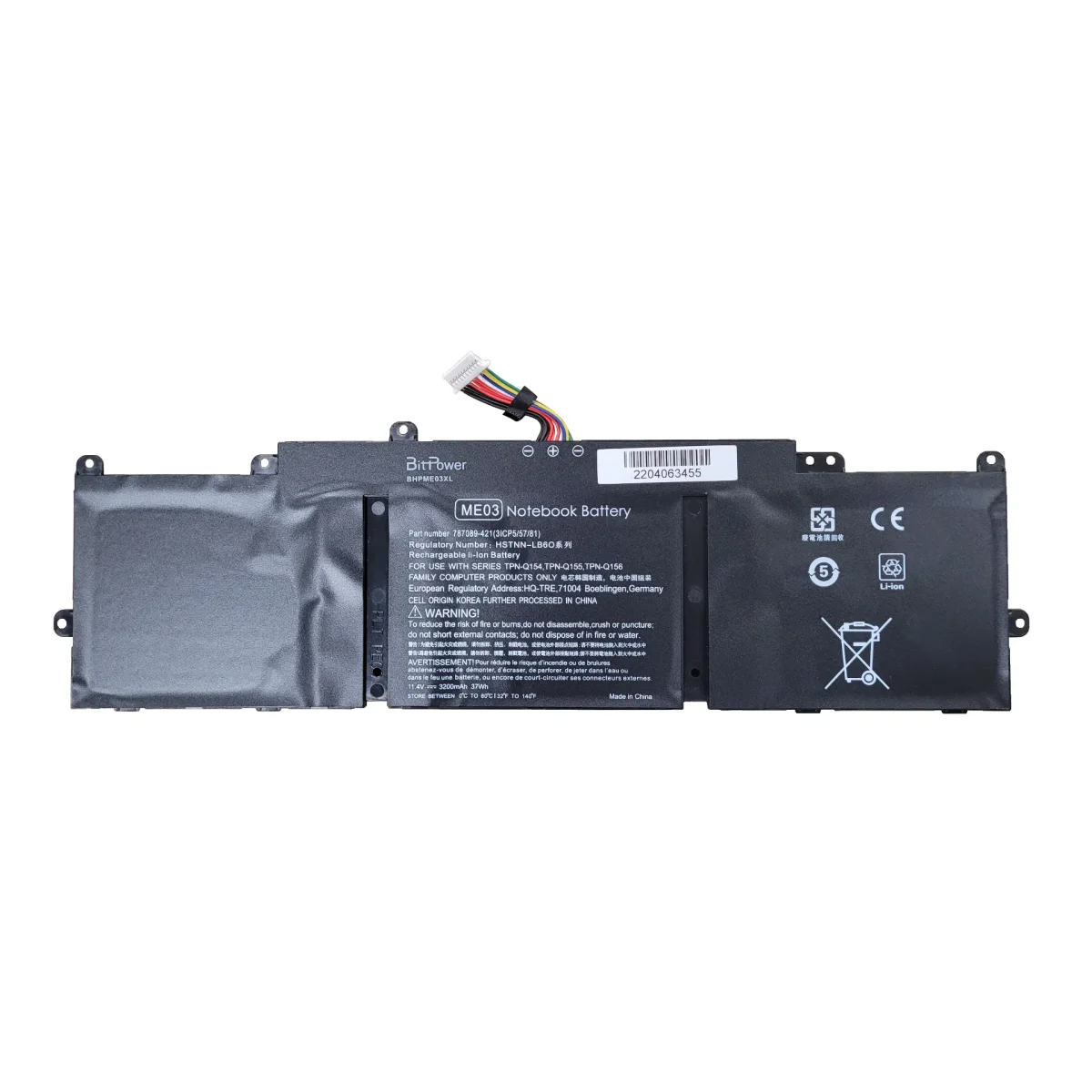 BATERIA BITPOWER PARA HP ME03XL