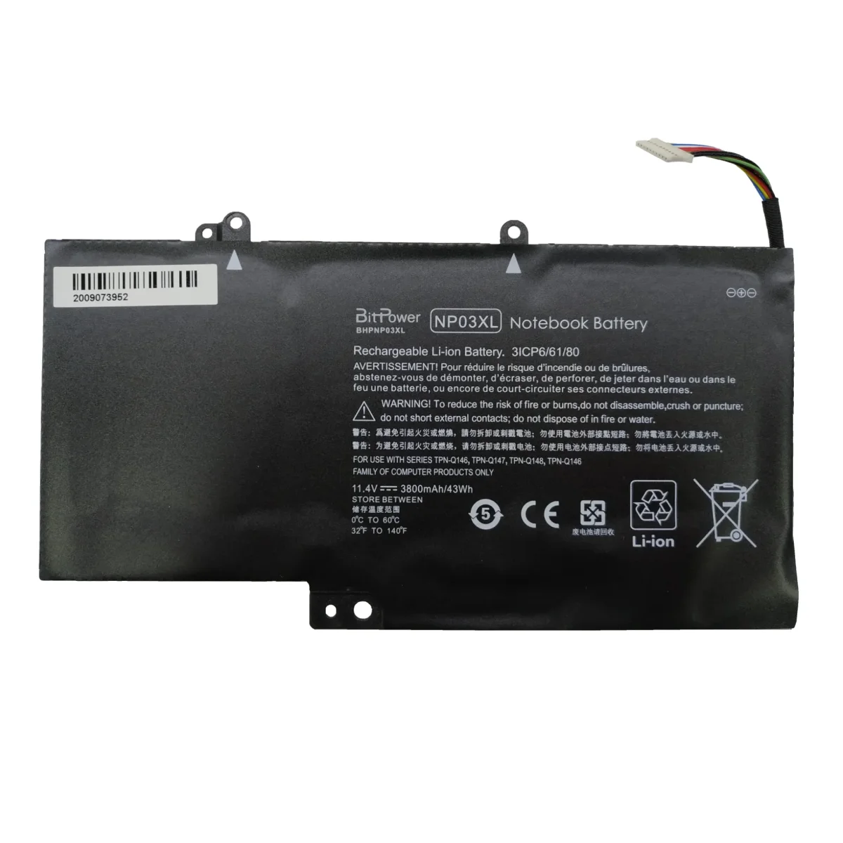 BATERIA BITPOWER INTERNA P/HP X360 NP03XL