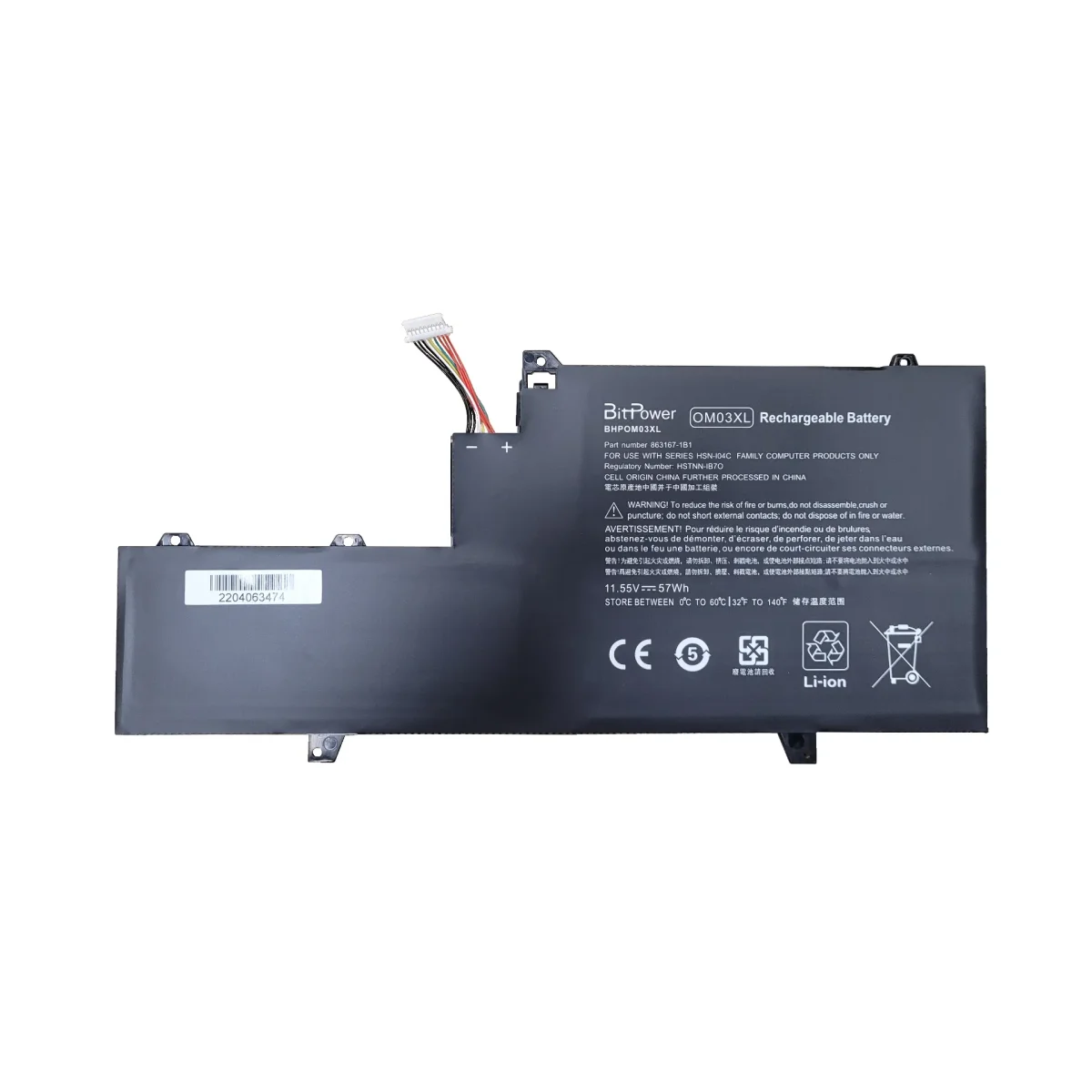 BATERIA BITPOWER PARA HP OM03XL