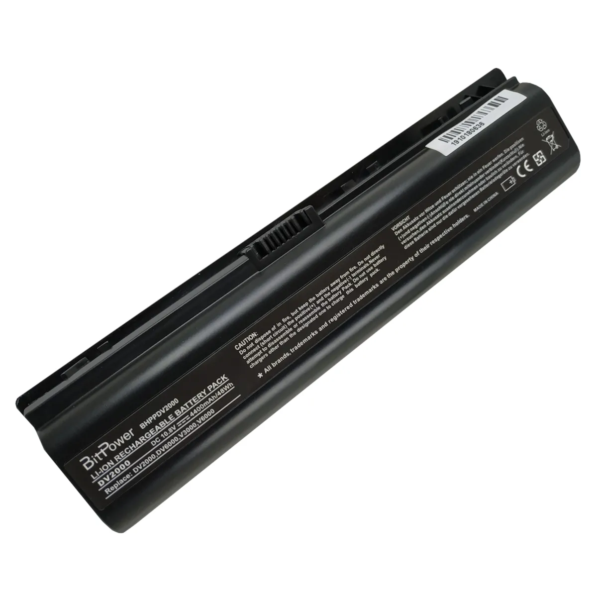 BATERIA BITPOWER P/HP DV2000 10.8V 4400MAH