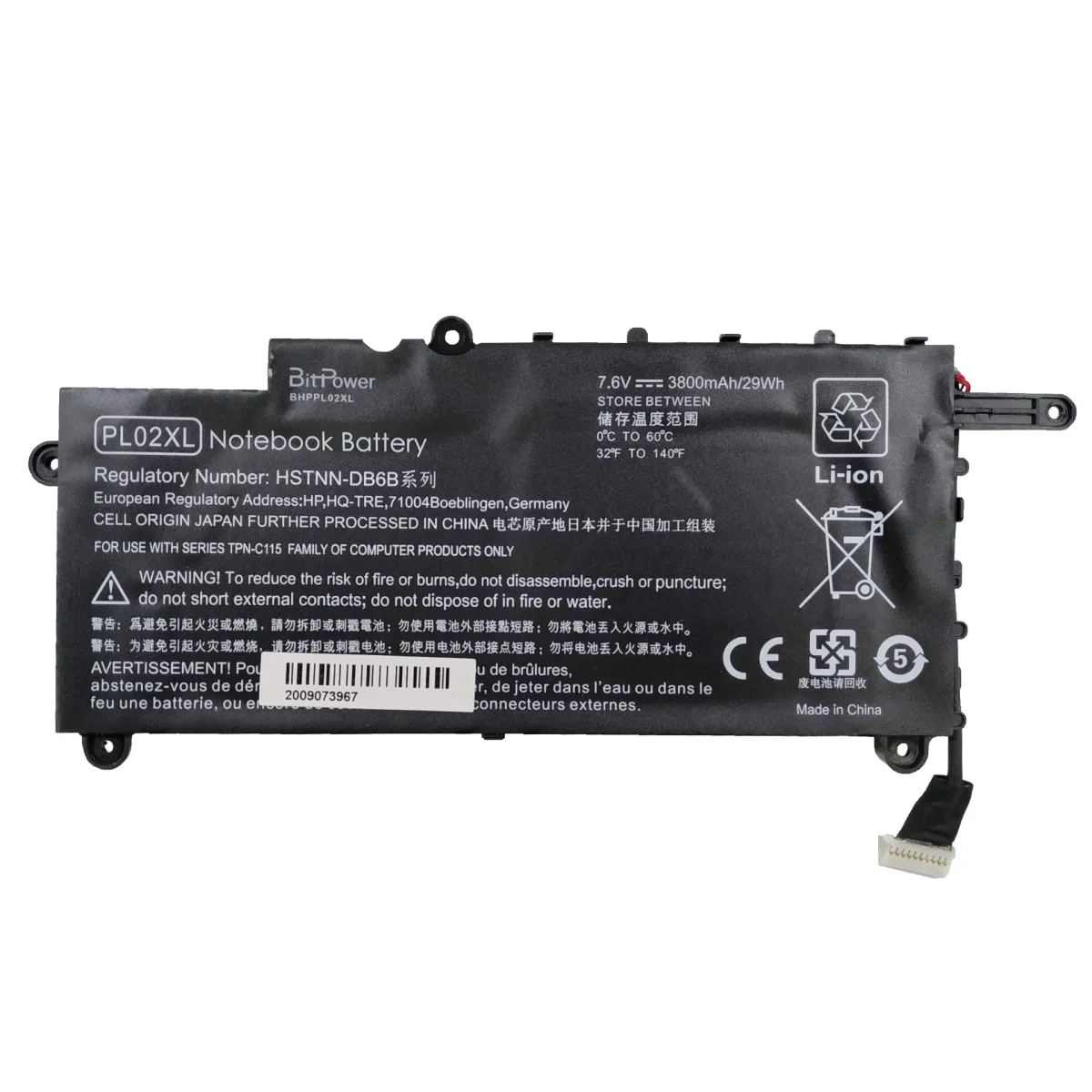 BATERIA BITPOWER INTERNA P/HP PAVILION 11 PL02XL