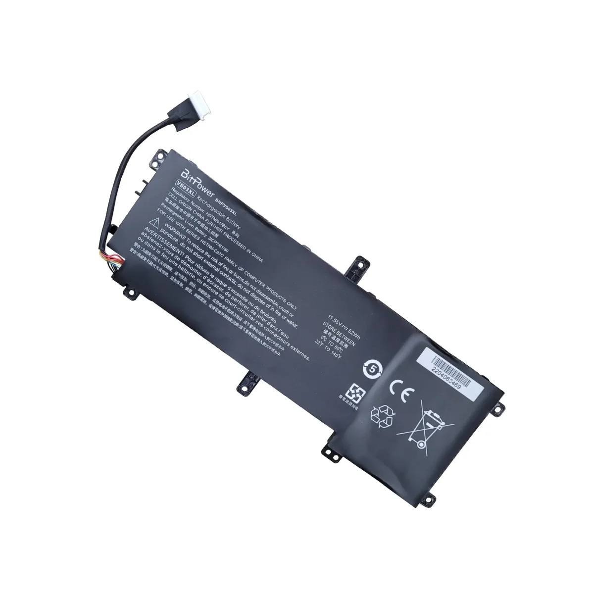 BATERIA BITPOWER PARA HP VS03XL 15-AS