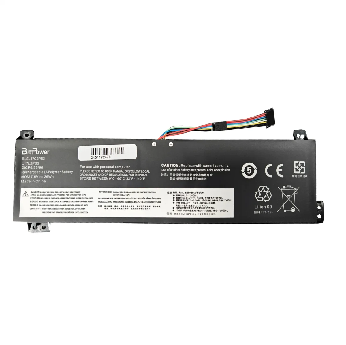 BATERIA BITPOWER PARA LENOVO L17C2PB3