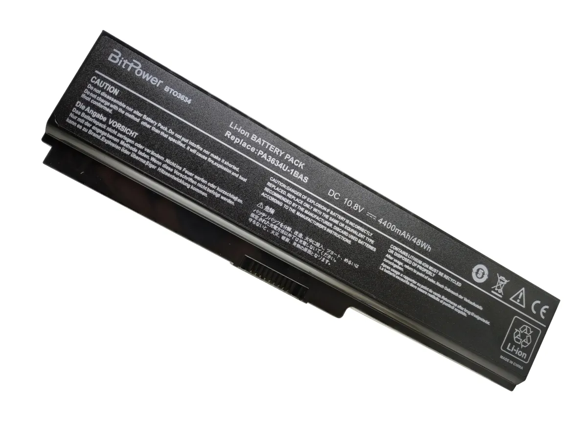 BATERIA BITPOWER P/TOSHIBA 3634 10.8V 4400MAH