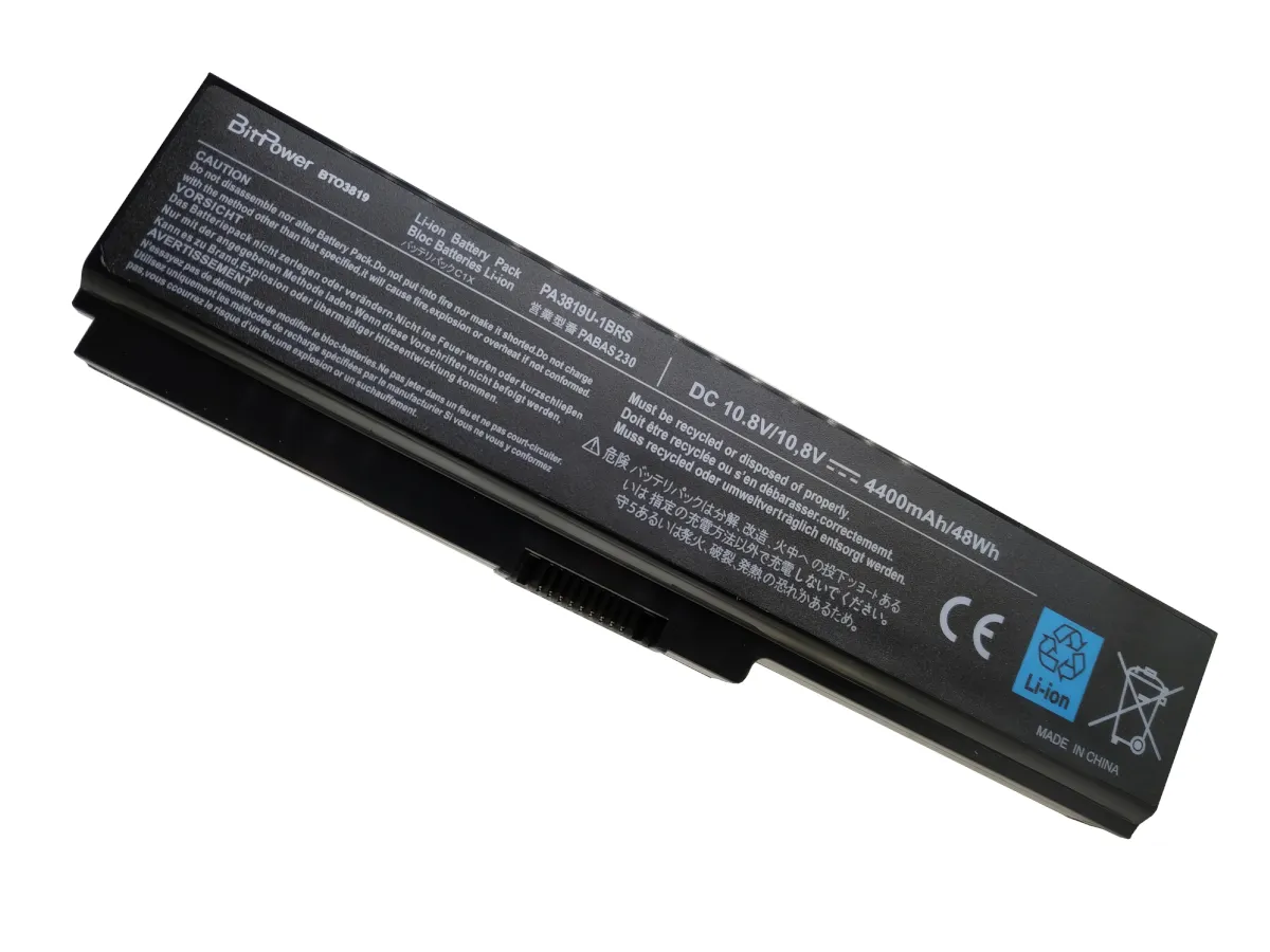 BATERIA BITPOWER P/TOSHIBA 3819 10.8V 4400MAH