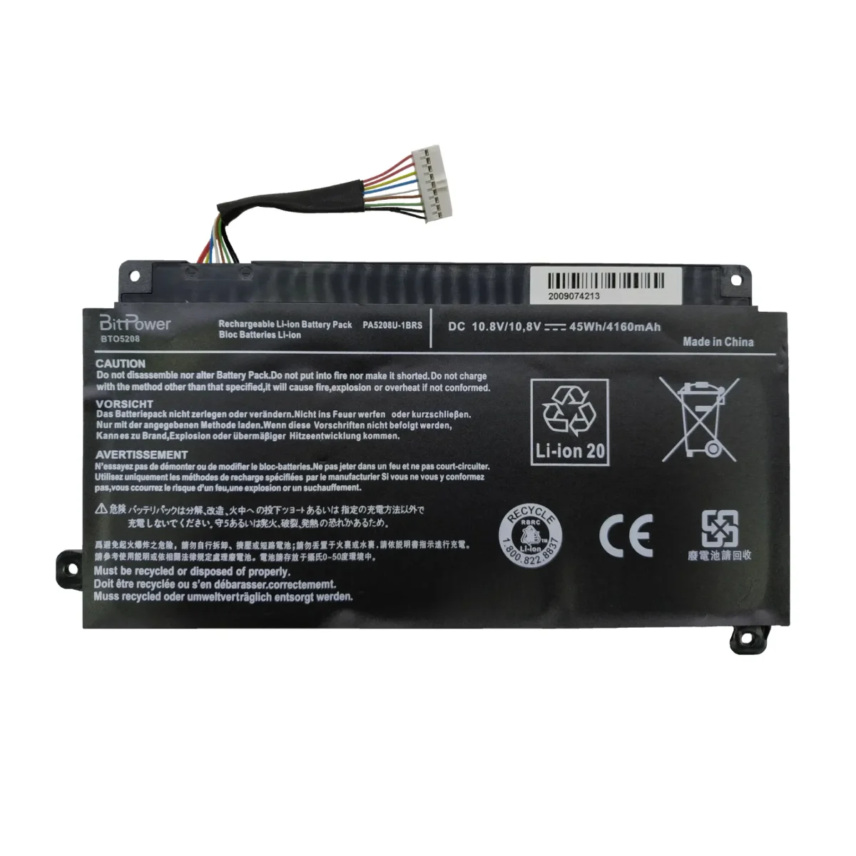 BATERIA BITPOWER INTERNA P/TOSHIBA PA5208U-1BRS