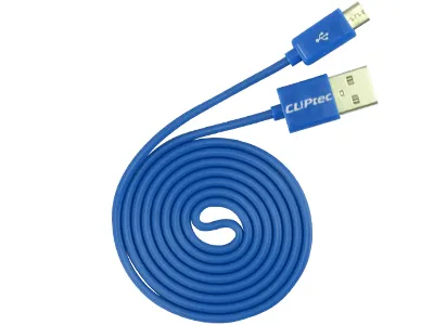 CABLE CLIPTEC USB 2.0 AZUL MICRO USB
