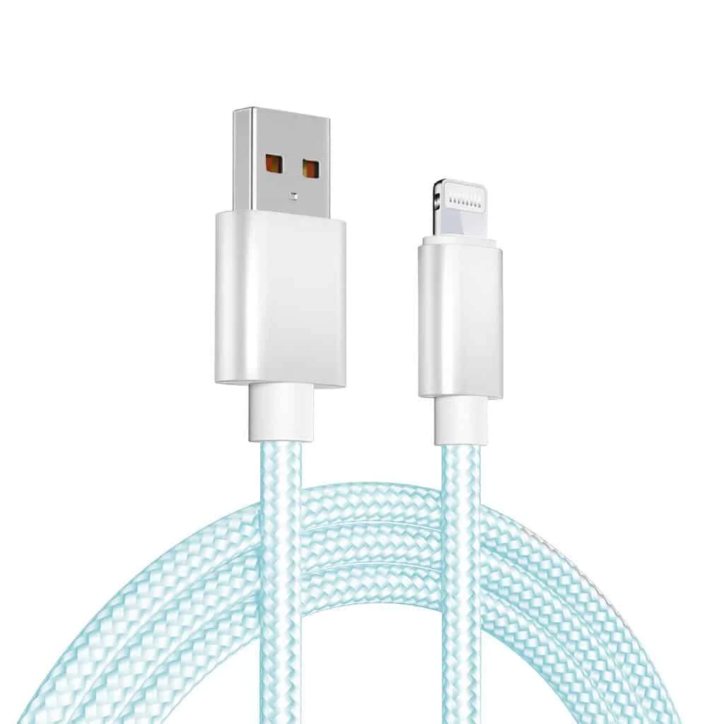 CABLE USB A LIGHTING IPHONE  1 METRO MALLADO