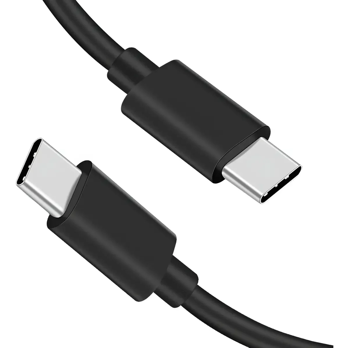 CABLE  5 AMPERES NEGRO USB-C A USB-C NEGRO EXCELENTE 1 METRO