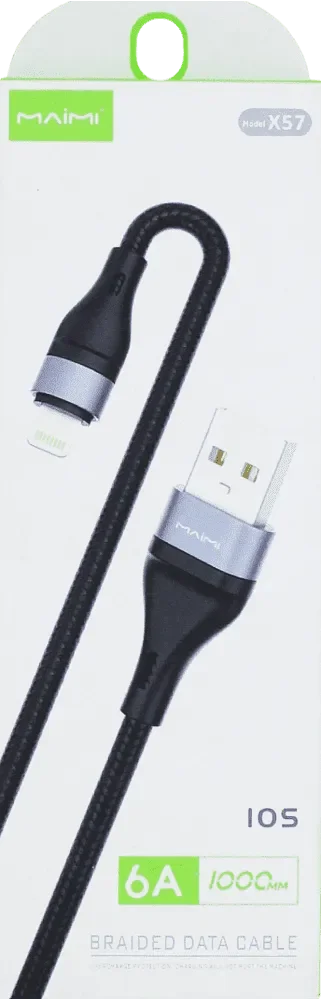 CABLE 6 AMP USB A - USB-C A MALLADO 1 CARGA RAPIDO PREMIUM