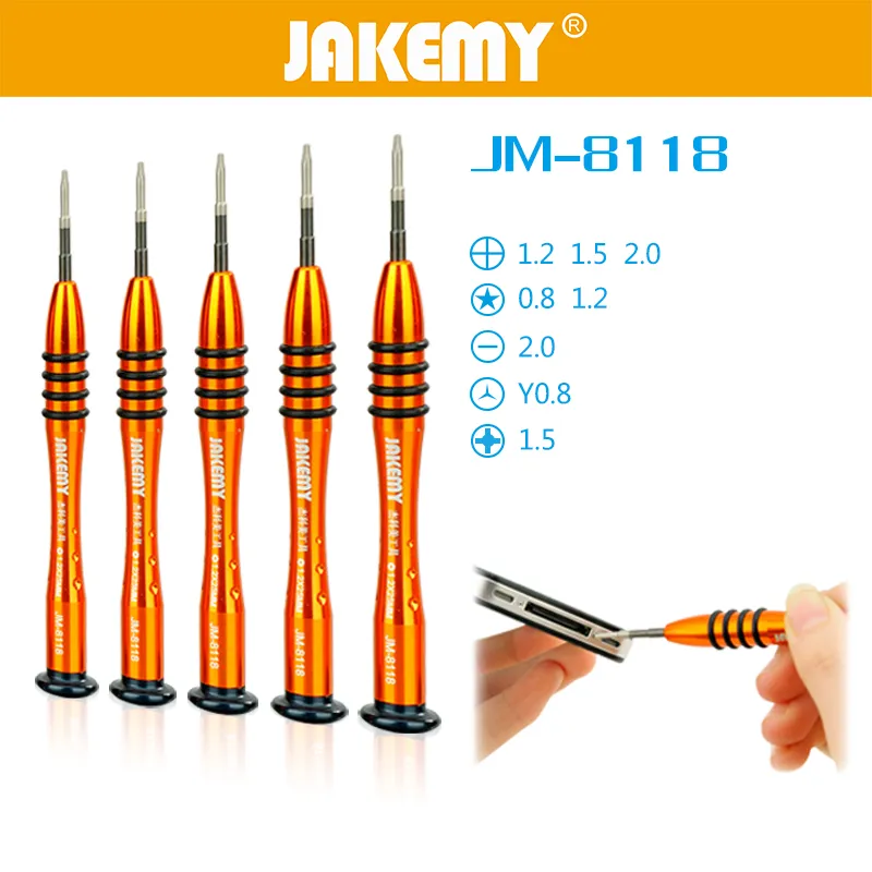 SET DE 5 DESTORNILLADORES PROFESIONAL JAKEMY