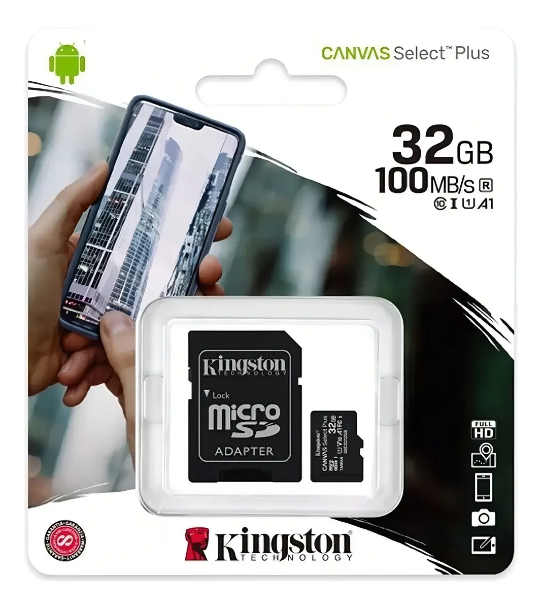 MICRO SD 32GB KINGSTON CLASE 10