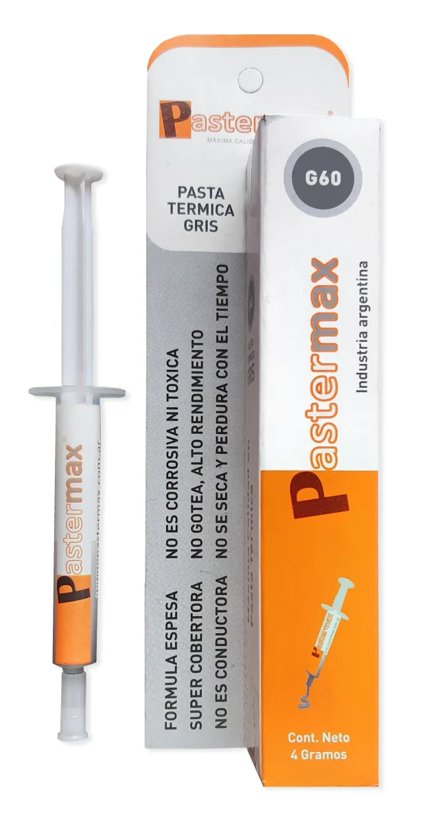 PASTA TERMICA PASTERMAX GRIS G60 JERINGA 4 GRS