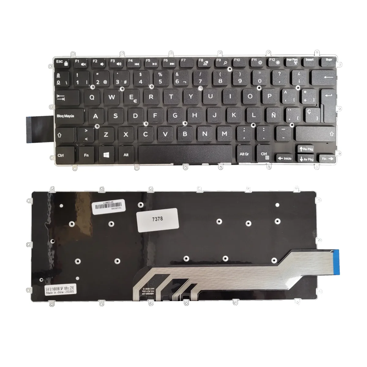 TECLADO PARA DELL 5368 7378 7466 5568 7569 7579