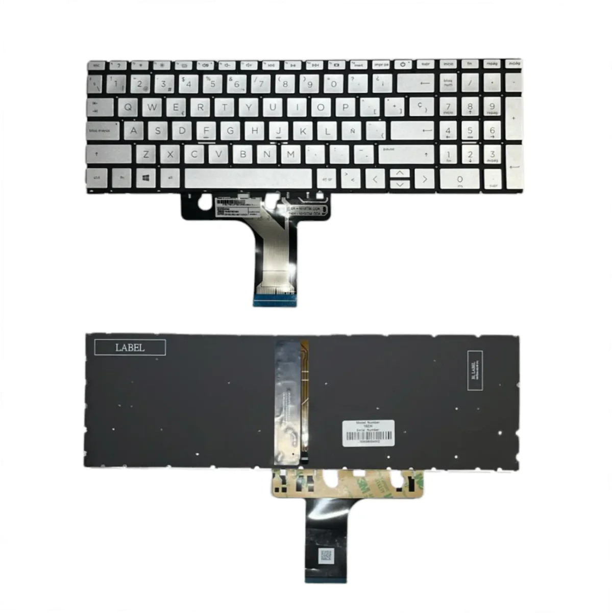 TECLADO PARA HP 15EH 15EG PLATEADO RETROILUMINADO