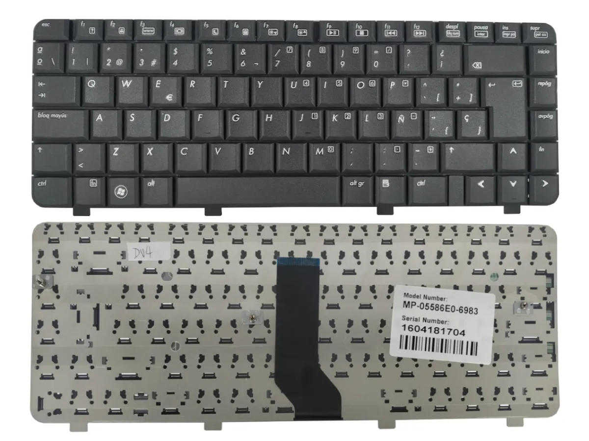 TECLADO PARA HP DV4 BLACK