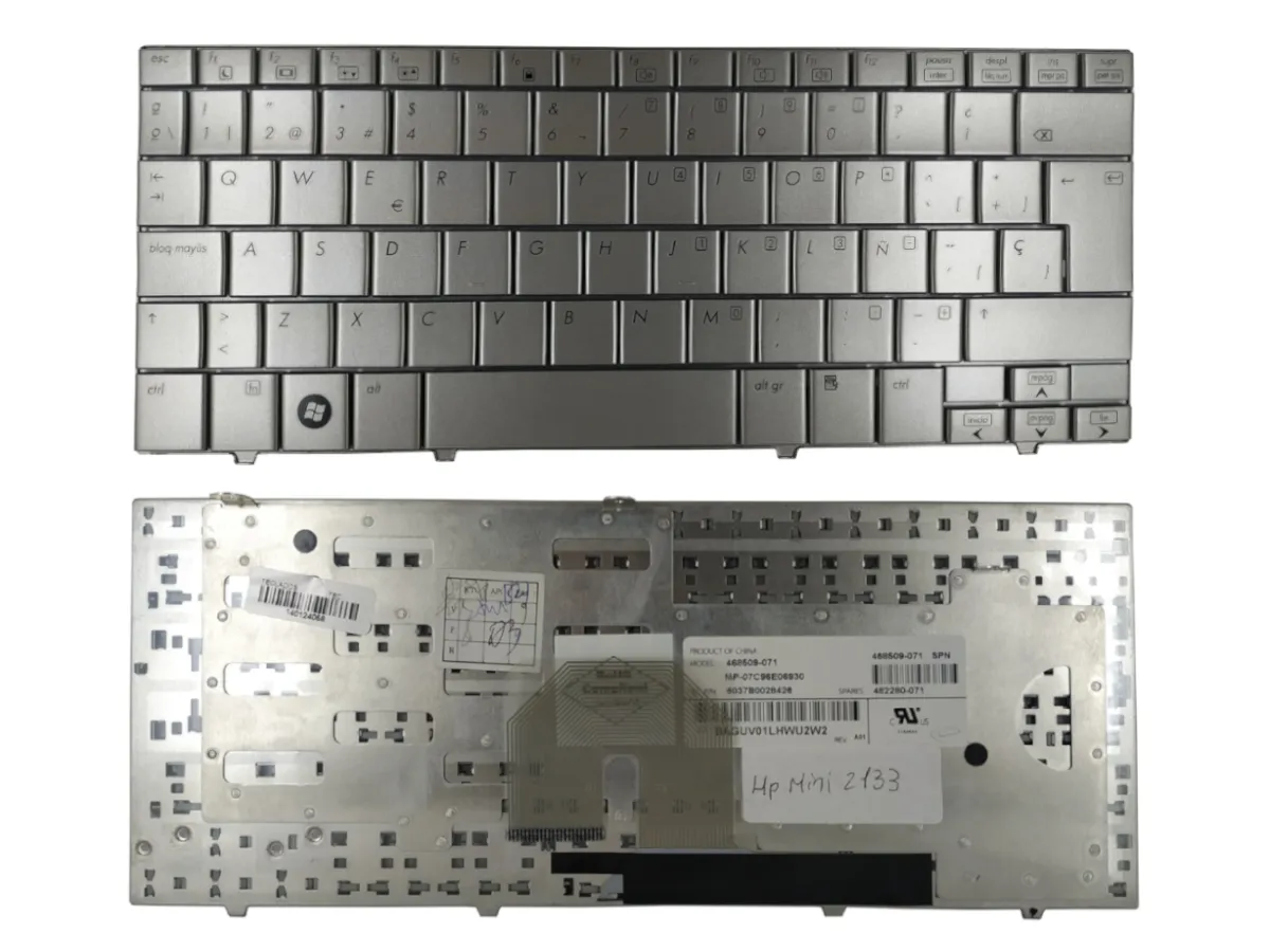 TECLADO PARA HP MINI 2133 PLATEADO