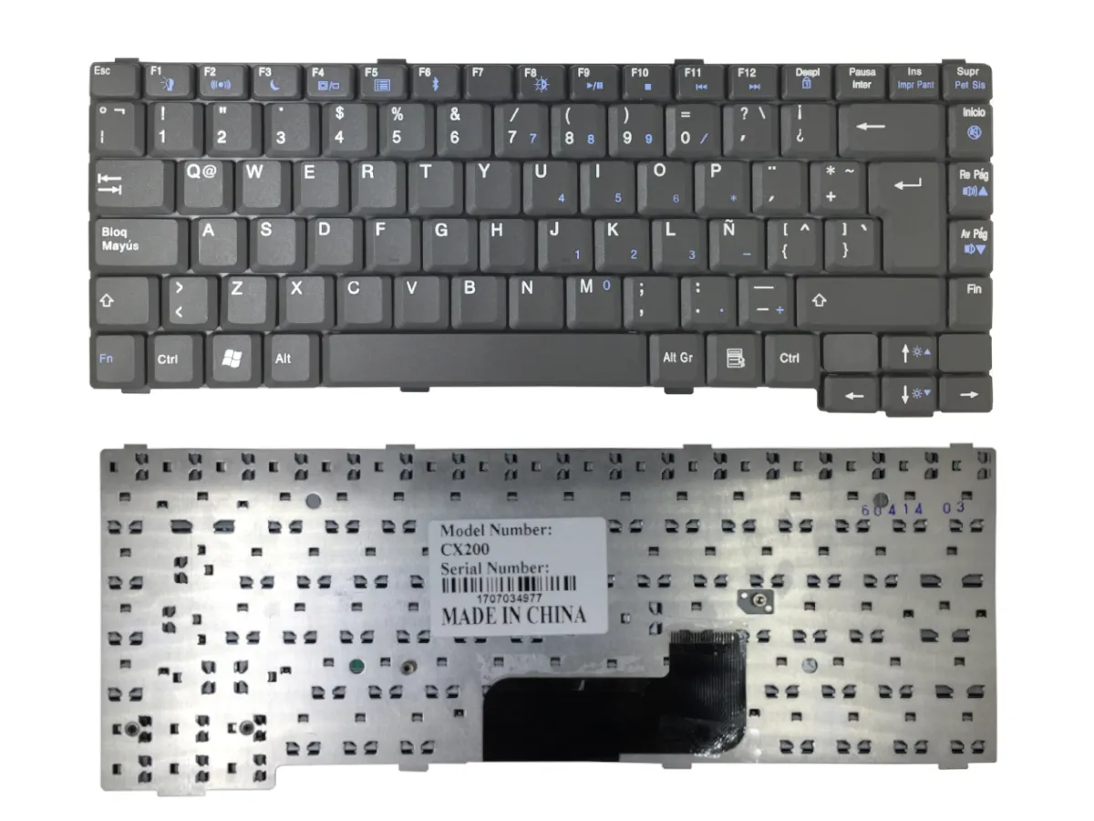 TECLADO PARA NACIONAL CX 200 NEGRO