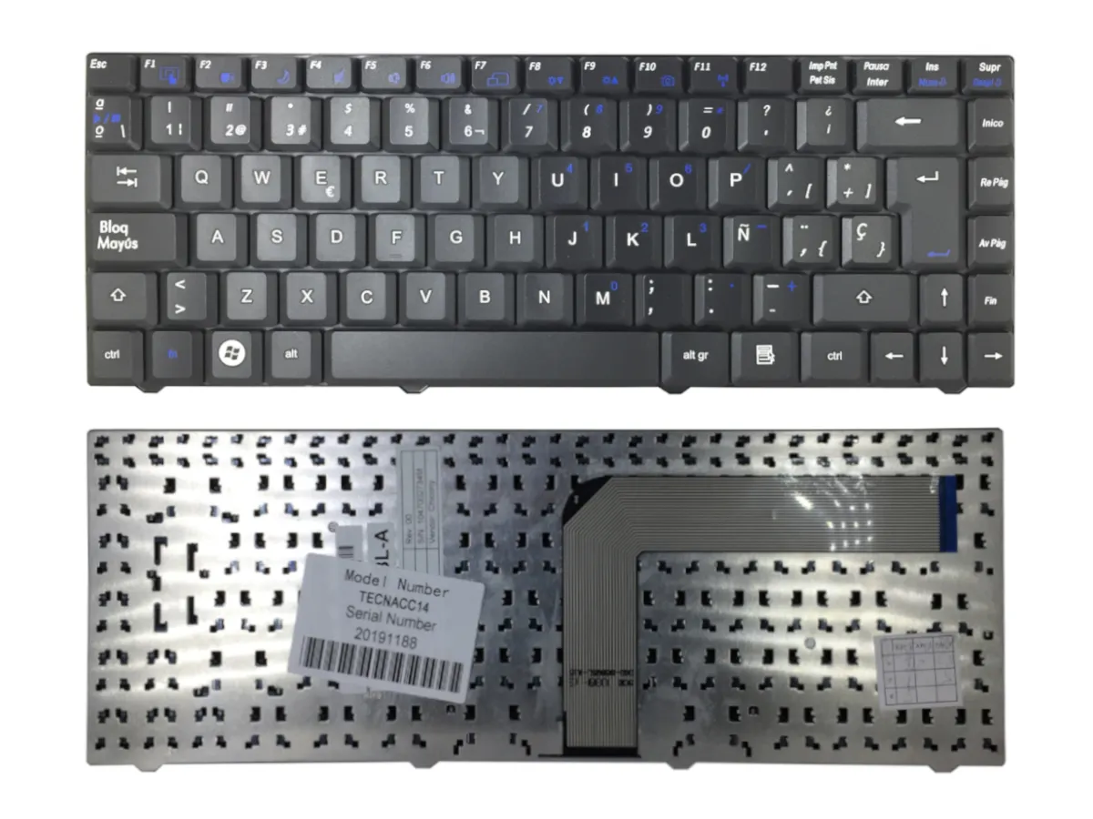 TECLADO PARA NACIONAL C14 S/TORNILLO J