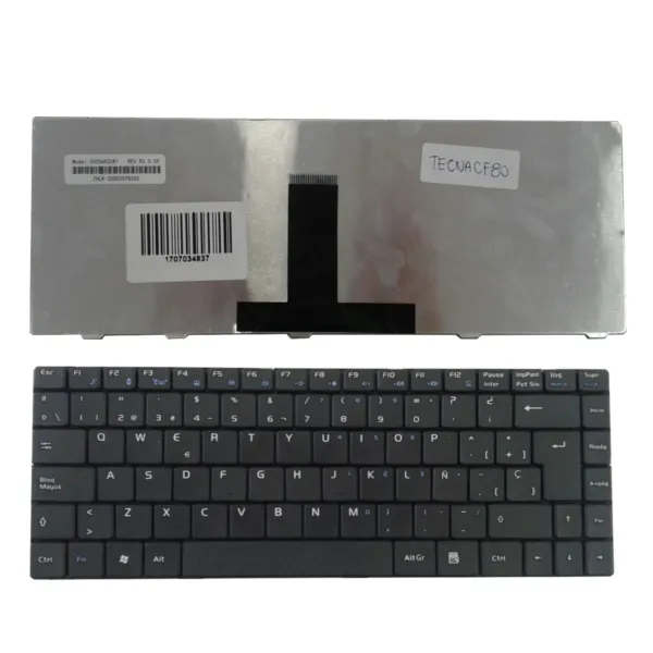 TECLADO PARA NACIONAL COMODORE F80 NEGRO
