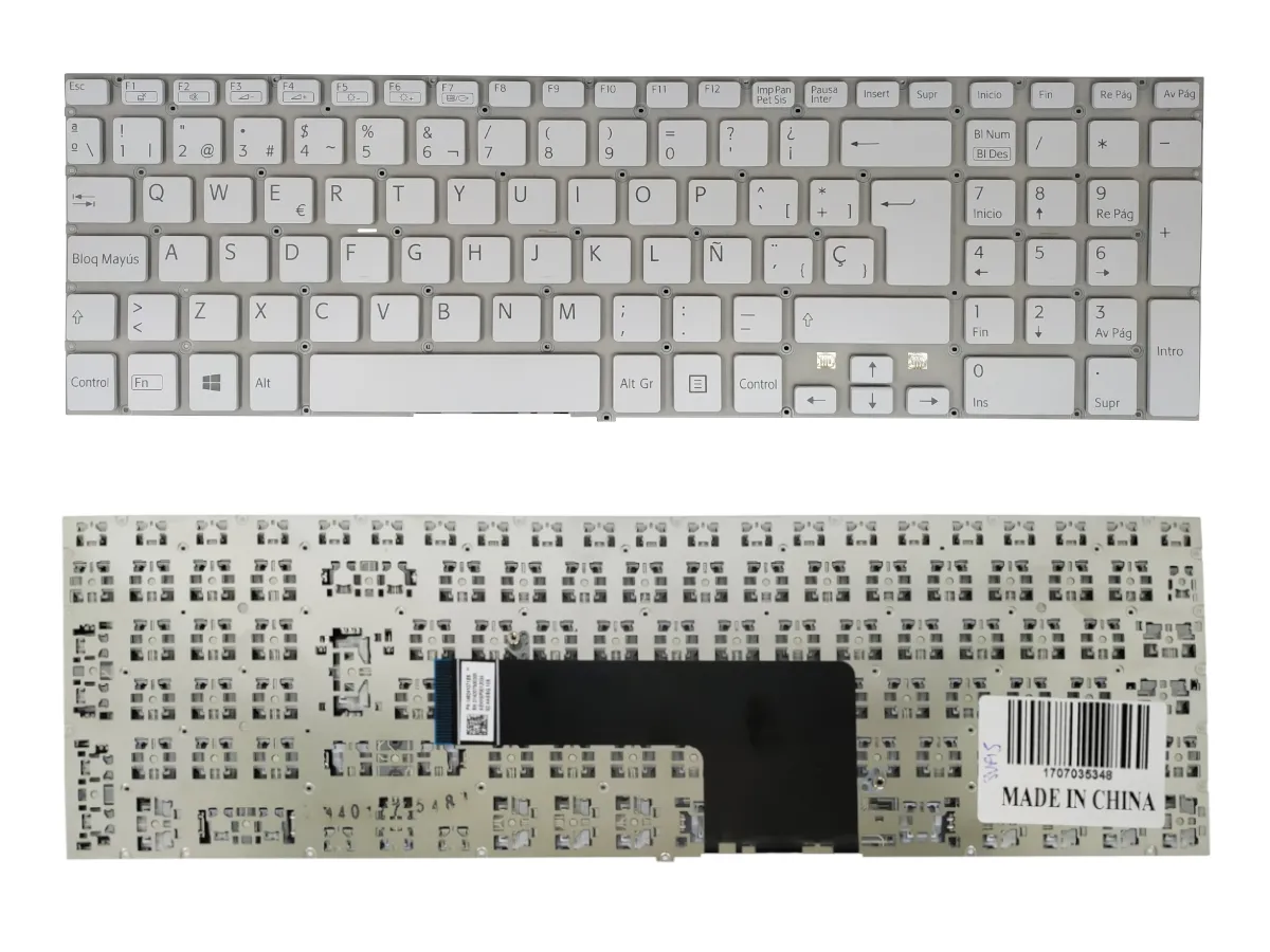 TECLADO PARA SONY SVF15 BLANCO