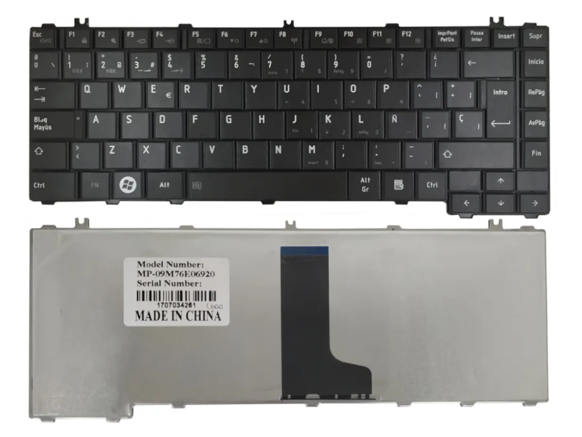 TECLADO PARA TOSHIBA C600 C645 L600 L600D