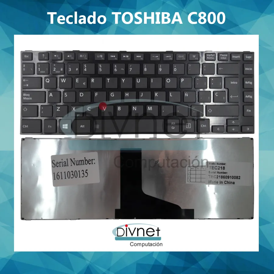 TECLADO PARA TOSHIBA L800 C845